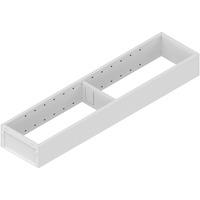 AMBIA-LINE рамка для LEGRABOX шухляда, сталь, НД 550 мм, ширина 100 мм БІЛИЙ ШОВК