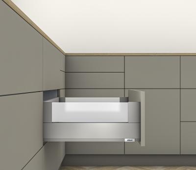 MERIVOBOX, NL=270 мм / 40 кг, висота E, з BOXCOVER, BLUMOTION, індіум сірий