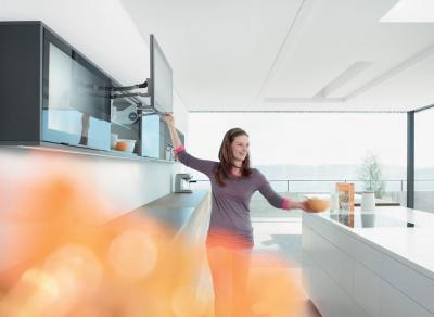 AVENTOS HL, силовой механизм 2132, узкие алюминиевые рамки серый орион