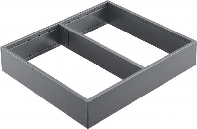 AMBIA-LINE рамка для LEGRABOX шухляда, сталь, від НД 270 мм, ширина 242 мм, СІРИЙ ОРІОН