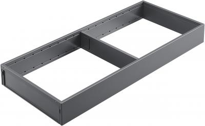 AMBIA-LINE рамка для LEGRABOX шухляда, сталь, НД 500 мм, ширина 200 мм СІРИЙ ОРІОН